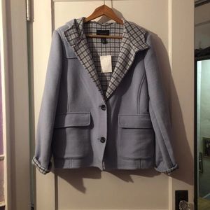 Lands End light blue peacoat